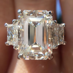 Load image into Gallery viewer, Inlaid Square Zircon Ring Ladies Engagement Wedding Anniversary Ring Personality Jewelry