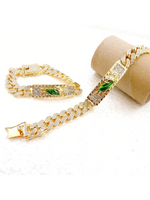 Load image into Gallery viewer, St. Jude Sparkling Rhinestone Hip Hop Bracelet for Everyday Wear Party and Gift Giving