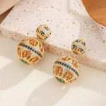 Load image into Gallery viewer, New High-end Pavé Zircon Earrings For Women Party Earrings High-end Jewelry Earrings Accessories Valentine's Day Gift