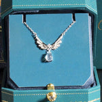 Load image into Gallery viewer, 1Pc Exquisite Angel Wings Drop Fashion Personalised Elegant Silver Color Stainless Steel Pendant Necklace Women Daily Party Gift