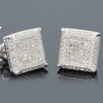 Load image into Gallery viewer, Rock Hip Hop Cut Screw Earrings for Women Men Men Inlaid Zircon Silver Color Piercing Ear Accessories Trend Jewelry