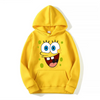 Fashionable SpongeBob Cartoon Anime periphery Boys and girls hoodies Autumn and Winter new style Parent child clothing hoodie