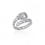 Load image into Gallery viewer, Stainless Steel Round Rings For Women Zircon Geometric Gold Color Crystal Ring Aesthetic Wedding Party Jewerly Gift Bague Femme