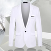 Autumn Fashion Slim Fit Men's Suit Long Sleeve Solid Color Lapel Outwear Anti-wrinkle Casual Business Suit Versatile Male Suit