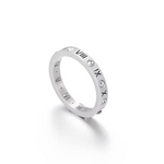 Load image into Gallery viewer, Trendy Shell Stainless Steel Rings Rings for Women Girls Three Layers Roman Numerals Rhinestone Bridal Women Rings Jewelry