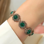 Load image into Gallery viewer, Elegant Vintage-Inspired Rhinestone Flower Bracelet - Perfect for Parties & Everyday Glam
