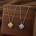 Load image into Gallery viewer, Lucky Clover Necklace With Four Pendants For Women's Dynamic Fashion Birthday Gift Clavicle Chain Versatile Fashion Accessories