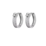 Load image into Gallery viewer, Cubic Zircon Hoop Earrings for Women Luxury Gold Color Stainless Steel Earrings 2024 Trend Piercing Aesthetic Ear Jewelry aretes