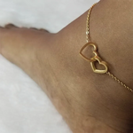 Load image into Gallery viewer, ICFTZWE Double Heart Foot Anklets For Women Stainless Steel Leg Chain Bracelet Bohemian Jewlery Accessories Gift Bijoux