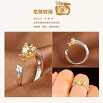 Load image into Gallery viewer, Milangirl Cubic Zirconia Open Wedding Adjustable Rings Cute Finger Ring Bunny Animal Jewelry Rabbit shape Rings for Women