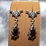 Load image into Gallery viewer, Fashion Personality Gothic Dark Night Bat Zircon Earrings Men and Women Punk Rock Hip Hop Jewelry