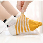 Load image into Gallery viewer, Toddler Baby Kids Girls Boys Cartoon Socks Babies Child Animal Five Fingers Sock Hosiery Mesh Breathable Toe Socks Accessories