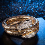 Load image into Gallery viewer, 1pc Hot Popular Punk Gold Color Snake Bangle Retro Club Snake Spiral Bracelet Upper Arm Cuff Armlet Armband Bangle Jewelry Gifts