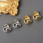 Load image into Gallery viewer, LIVVY Silver Color Heart Shape Small Stud Earrings for Women High-Quality Exquisite Elegant Jewlery