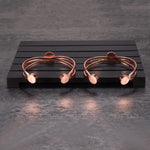 Load image into Gallery viewer, Pure Copper Bracelets for Women Blue Stone Adjustable Open Cuff Magnet Bangles Arthritis Health Energy Jewelry Femme Resizable