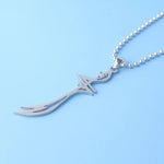Load image into Gallery viewer, Muslim Zulfiqar Imam Ali Sword Necklaces Stainless Steel Pendant Necklace for Women Men Religious Jewlery Gift