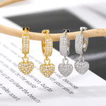 Load image into Gallery viewer, Heart Drop Earrings For Women Stainless Steel Earrings Wedding Band 2024 Trend New Ear Jewelry Freeshipping Items bijoux femme