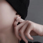 Load image into Gallery viewer, 1 Pair Punk Hollow Dragon Carved Ear Buckle Earrings For Men/Women Black Color Hip Hop Street Popular Fashion Cool Ear Jewelry