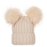 Load image into Gallery viewer, Mother Kids Winter Hats for Baby Girl Boy Bobble Hat Kids Cap for Children Pompom Baby Beanie Infant Bonnet Accessories 0-3Y