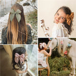 Load image into Gallery viewer, Velvet Fable Bow Hair Clips Baby Girls Women Large Sailor Bow Hair Accessories for Kids Christmas Hair Bow Barrettes