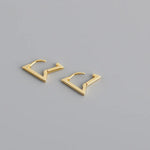 Load image into Gallery viewer, WANTME New Arrival Minimalist Geometric Triangle Stud Earrings for Women 2020 Real 100% 925 Sterling Silver Party Jewelry Gift