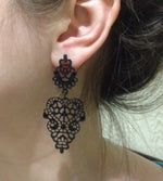 Load image into Gallery viewer, New Bohemia Vintage Hollow Leaves Drop Earrings Women's Jewelry Big Brand Exaggerated Female Dangle Brincos Bijoux Gift EB158