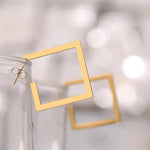 Load image into Gallery viewer, Stainless Steel Earrings 2022 Trend Minimalist Square Gold Color Charm Fashion Big Stud Earrings For Women Jewelry Party Gifts
