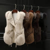 High Quality Imitation Fox Fur Vest Jacket Women Fur Vest Jacket 2024 Winter Waistcoat Short Fur Vest Female Vestcoat Sleeveless