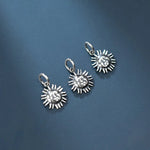 Load image into Gallery viewer, 1Pc 925 Sterling Silver Vintage Handcraft Sun Dangle Charm Femme Homme Fashion Thai Silver Pendants DIY Jewlery Accessories Gift