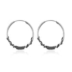 Load image into Gallery viewer, European Vintage Metal Color Hoop Earrings Circle Handmade Cool 24mm Big Hoop Earring For Women Bijoux Bijoux Fashion Jewelry