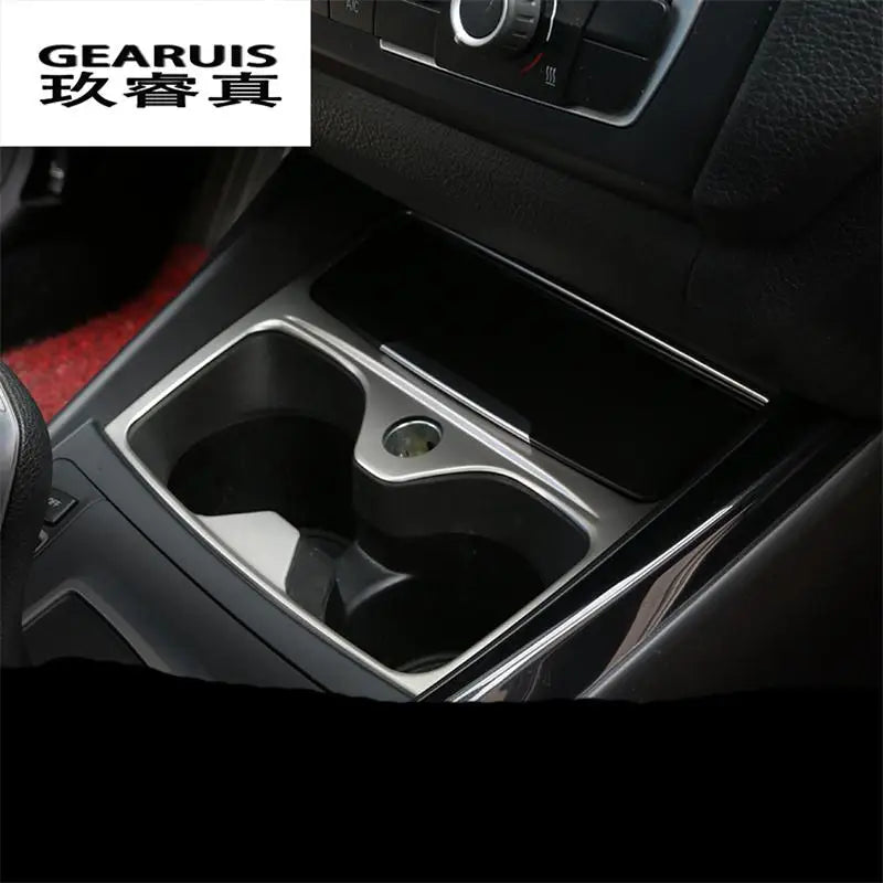 Car styling Interior Water Cup Holder panel decorative cover trim For BMW F20 1 Series 118i 120i 135i 2012-2015 Auto Accessories