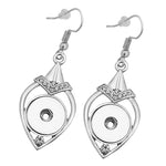 Load image into Gallery viewer, New DJ0149 Beauty Fashion crystal elegant necklace&earrings set Snap necklace 60cm fit DIY 12MM&18MM snap buttons jewlery