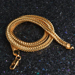 Load image into Gallery viewer, 925 Sterling Silver 6mm Gold Colour Chocker Necklace For Men Women 50cm Chains Classic Style Fasshion Jewelry Hot Sale