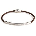 Load image into Gallery viewer, Chanfar Genuine Leather Bracelet For Women Rhinestone Pave Stainless Steel Magnetic Clasp Wrap Women Bracelet Simple Jewelry