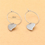 Load image into Gallery viewer, Many Style 316 Stainless Steel Hoop Earrings With Hearts Star Charms Cheap Jewelry Never Fade Anti-Allergy