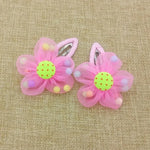 Load image into Gallery viewer, 2PCS/lot Hot Sale Children New Hair Clips Cute Flowers Safety Barrettes BB Clip Little Girls Gifts Kids Hair Accessories