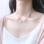 Load image into Gallery viewer, Fashion Snowflake Necklace Earrings Set for Women Girls 925 Sterling Silver Jewelry Sets Christmas Accessories Wholesale