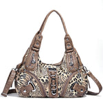 Load image into Gallery viewer, Angelkiss Women Handbags Leopard Bag Top-handle Handbag Fashion Satchel Dumpling Pack Shoulder Bag Tote Bag Hobos Large Purse