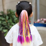 Load image into Gallery viewer, New Girls Thicker Wig Ponytail Hair Ropes Kids Twist Braid Rope Headdress Hair Braider Elastic Hair Band Rubber Hair Accessories