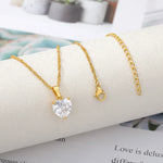 Load image into Gallery viewer, Stainless Steel Chain Heart Necklace For Women Goth Hugs Zircon Heart Pendant Necklace Trendy Wedding Marriage Jewlery Gift 2023