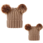 Load image into Gallery viewer, Mother Kids Winter Hats for Baby Girl Boy Bobble Hat Kids Cap for Children Pompom Baby Beanie Infant Bonnet Accessories 0-3Y
