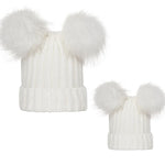 Load image into Gallery viewer, Mother Kids Winter Hats for Baby Girl Boy Bobble Hat Kids Cap for Children Pompom Baby Beanie Infant Bonnet Accessories 0-3Y