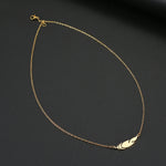 Load image into Gallery viewer, Stainless Steel Necklaces Simple Feather Charm Pendant Collar Chain Fashion Necklace For Women Men Jewelry Friends Best Gifts