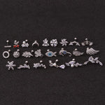 Load image into Gallery viewer, 1Pc 20g Stainless Steel Helix Piercing Jewelry Fashion Animal Plant Cz Ear Lobe Tragus Daith Cartilage Screw Back Earring Stud