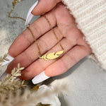 Load image into Gallery viewer, Stainless Steel Necklaces Simple Feather Charm Pendant Collar Chain Fashion Necklace For Women Men Jewelry Friends Best Gifts