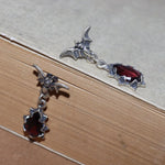Load image into Gallery viewer, Fashion Personality Gothic Dark Night Bat Zircon Earrings Men and Women Punk Rock Hip Hop Jewelry