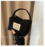 Load image into Gallery viewer, Corduroy Satchel Students Go out K-style Cosmetic Bag