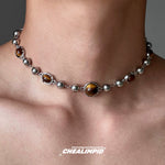 Load image into Gallery viewer, Choker Brown Series Normcore Clavicle Chain Tigereye