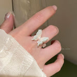 Load image into Gallery viewer, Niche Style Colorized Butterfly Women Index Finger Ring Summer Zircon