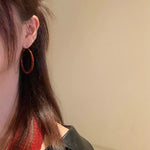Load image into Gallery viewer, Retro Hong Kong Style Ankela Red Fall and Winter Female Elegant Earrings